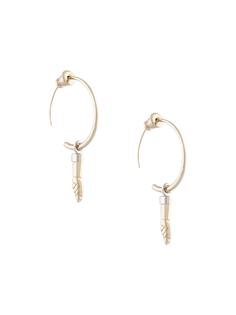 Lemaire draped bronze earrings