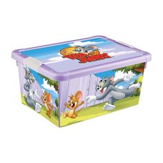Ящик Tom and Jerry универсальный с аппликацией с крышкой штабелируемый