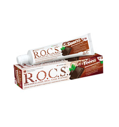 Зубная паста R.O.C.S. teens Шоколадный мусс для эффекта блеска и белизны молодой эмали, с 8 лет, 74 мл