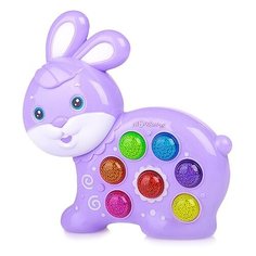 Развивающая игрушка Азбукварик Веселушки Зайчик фиолетовый