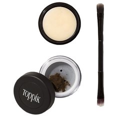 Toppik Набор для бровей Загуститель medium brown