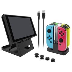 Dobe Комплект аксессуаров Game Pack для консоли Nintendo Switch (TNS-18115) черный