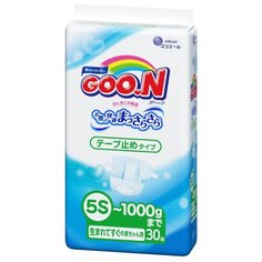 Goo.N подгузники 5S (до 1 кг) 30 шт. Goon