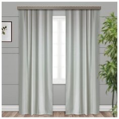 Портьеры Witerra Матовый блэкаут на ленте 135х260 см серый