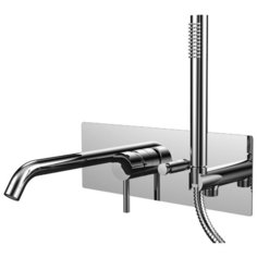 Смеситель с душевой лейкой встраиваемый Paffoni Ligth LIG001 хром