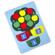 Обучающий набор Фетров Дерево с корзинами 1301003 разноцветный