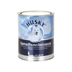 Краска акриловая HUSKY Super Paint Interior моющаяся матовая белый 0.9 л