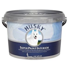 Краска акриловая HUSKY Super Paint Interior моющаяся матовая белый 10 л
