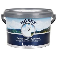 Краска акриловая HUSKY Super Paint Ceiling для потолков матовая белый 2.5 л