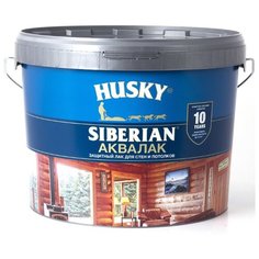 Лак HUSKY Siberian Аквалак полиакриловый бесцветный 9 л
