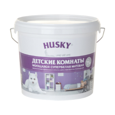 Краска акриловая HUSKY для детских комнат для детской моющаяся матовая белый 5 л