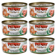 Корм для кошек Petreet с тунцом 6шт. х 70 г