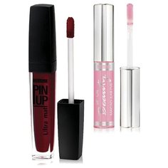 LUXVISAGE Блеск для губ Pin Up Ultra Matt и масло для губ, 31 ruby wine/1 ягодный эликсир