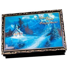 Набор конфет Кремлина Чернослив шоколадный с грецким орехом в сувенирной шкатулке 150 г