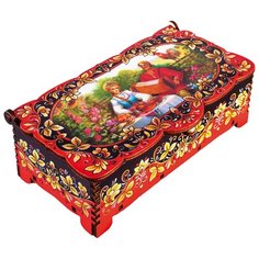 Набор конфет Кремлина Кремлинка вишенка в резной шкатулке с замком 150 г