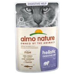 Корм для кошек Almo Nature Holistic при чувствительном пищеварении, с рыбой 70 г