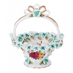 Ваза Lefard 101-1071, белый/голубой