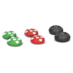 SPEEDLINK Сменные накладки STIX JOY-CON CAP SET для контроллеров Joy Con консоли Nintendo Switch (SL-330603-MTCL) зеленый/красный/черный