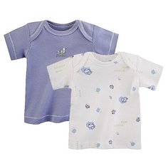 Футболка Наша мама размер 74, голубой микс