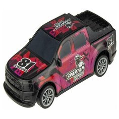 Внедорожник 1 TOY CrashFest Spartan (Т17090-15) 10 см черный/розовый