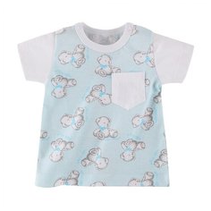 Футболка Наша мама размер 86, голубой