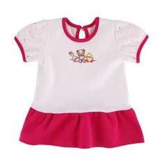 Футболка Наша мама размер 86, белый/красный