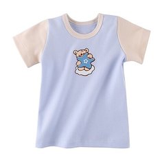 Футболка Наша мама размер 92, голубой