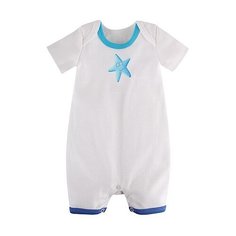 Песочник Наша мама размер 68, белый/голубой