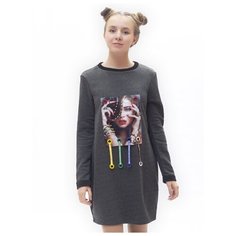 Платье Nota Bene размер 158, темно-серый