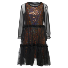 Платье Nota Bene размер 146, бронзовый/черный