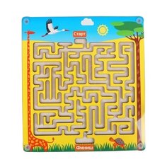 Головоломка Мастер игрушек Лабиринт с шариком Африка (IG0195) желтый/голубой