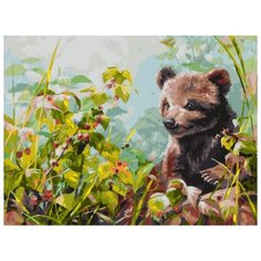 Белоснежка Картина по номерам "Любитель малины" 30х40 см (338-AS)