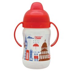 Поильник-непроливайка Lubby Любимый 13945, 250 мл красный