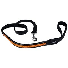 Поводок для собак Beeztees Светящийся черный / оранжевый 1.2 м 25 мм