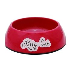 Миска Beeztees меламиновая Kitty 200 мл красный