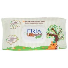 Влажные салфетки Fria Utility baby eco с маслом бабассу пластиковая крышка 80 шт.