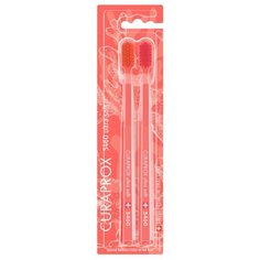 Зубная щетка Curaprox CS 5460 Ultra Soft Coral Limited edition, розовый, 2 шт.