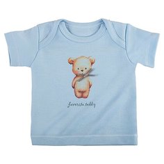 Футболка Наша мама размер 74, голубой