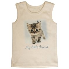 Майка Наша мама размер 104, молочный