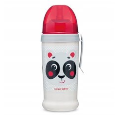 Поильник с трубочкой Canpol Babies 56/510, 350 мл бежевый/панда