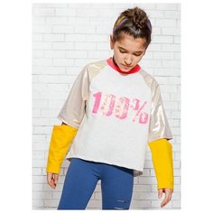 Свитшот Nota Bene размер 164, серый меланж