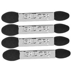 Набор аппликаторов IsaDora для теней Double Eye Shadow Applicator, 4 шт. серебристый/черный