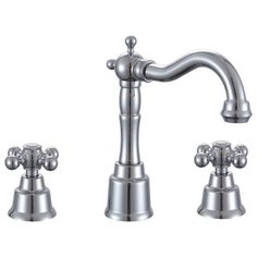 Смеситель для раковины (умывальника) GANZER Konstantin GZ09014 двухрычажный встраиваемый хром