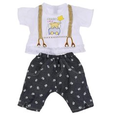 Shantou Gepai Комплект одежды для куклы 42 см Warm Baby B1430929 белый/синий