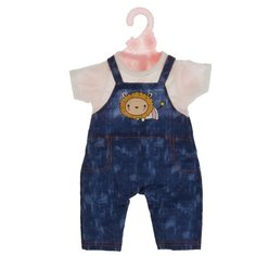 Shantou Gepai Комплект одежды для куклы 42 см Warm Baby B1430928 синий/белый