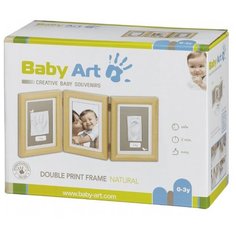 Baby Art Creative baby souvenirs - Double print frame natural (341201721)