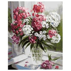Белоснежка Картина по номерам "Флоксы" 40х50 см (151-АВ)