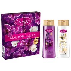 Набор гелей для душа Camay Magiue Aura: Черная орхидея, Белая роза
