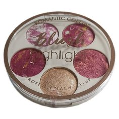 Romantic Color Палетка теней Blush highlight RC6606-D