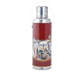 Классический термос Peerless PE-120 (1,2 л) бордовый